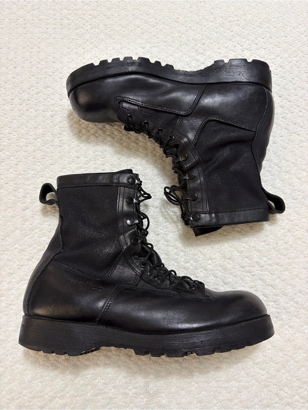 Wellco Black  Work Military Combat Boots Size Men’s Size 10.5 R
